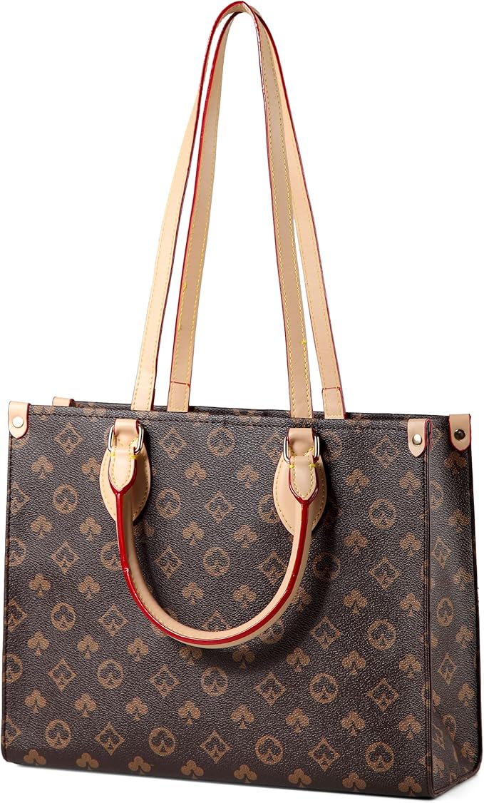 女式woqed皮革大钱包手提包单肩包顶部提手挎包时尚手提包